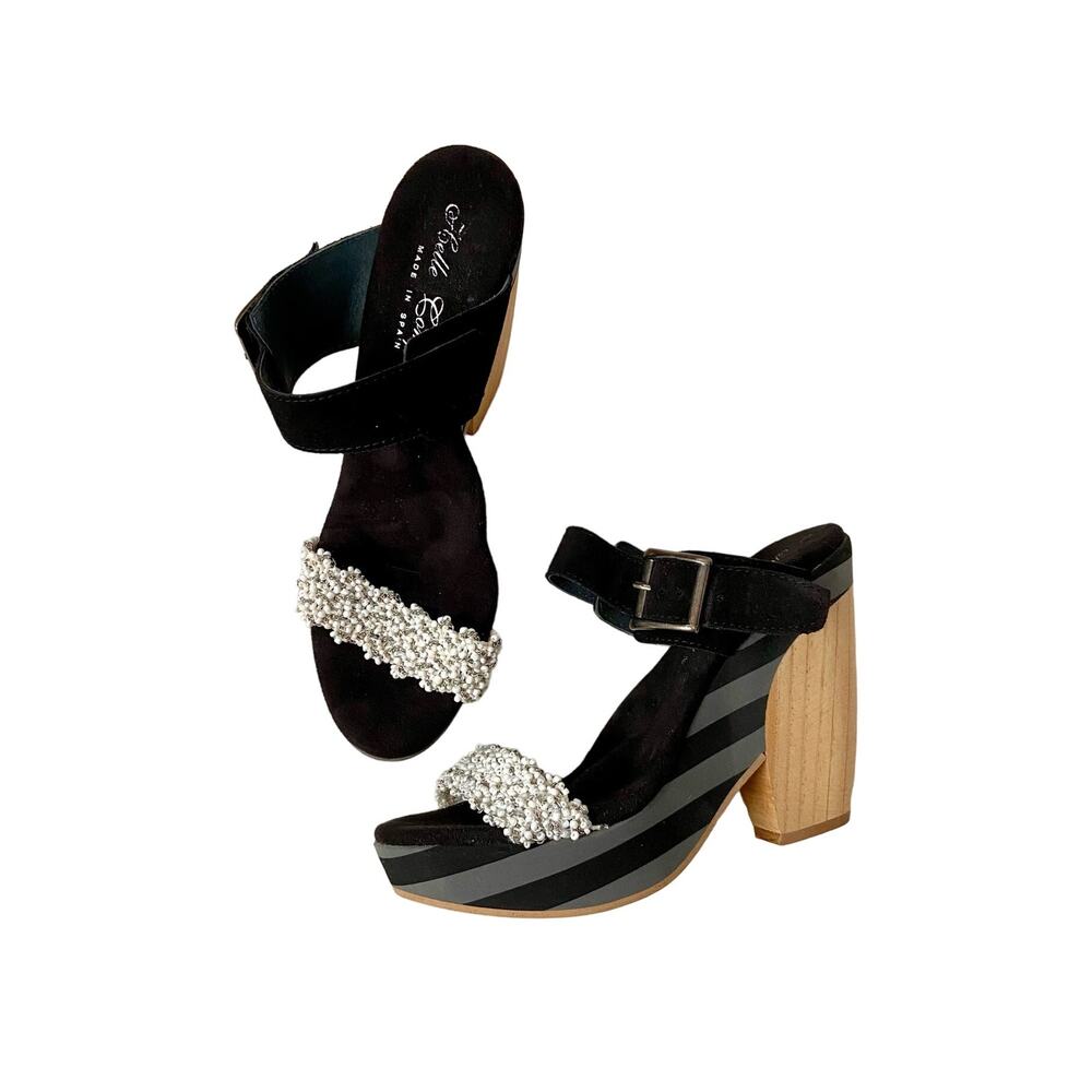 Helle Comfort Beaded Heels  Size 39